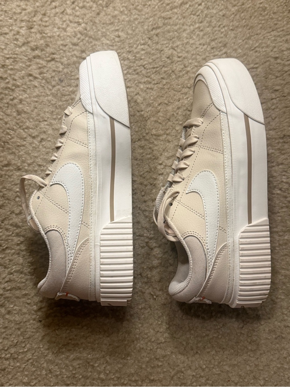 Nike Court Legacy Lift Shoes in Beige (Women’s Size 6.5) - Picture 7 of 11